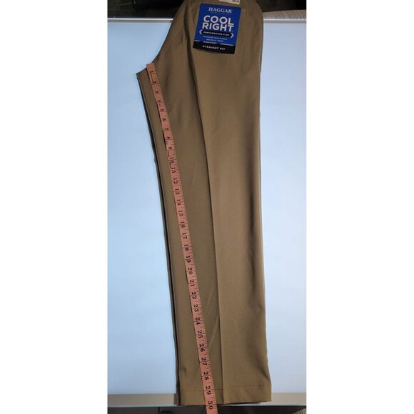 Haggar Mens Performance Comfort Flex Waistband Wrinkle Free Dress Pants Size 32 - Picture 9 of 11